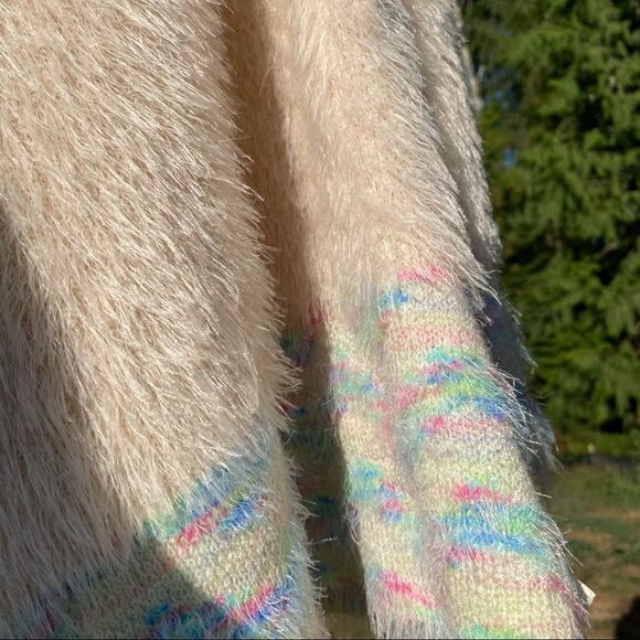 a Shappe Furry Soft Wool Rainbow Sweater XL NWT - Picture 11 of 13